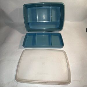 Vintage Tupperware Tuppercraft 7 compartment Storage Container